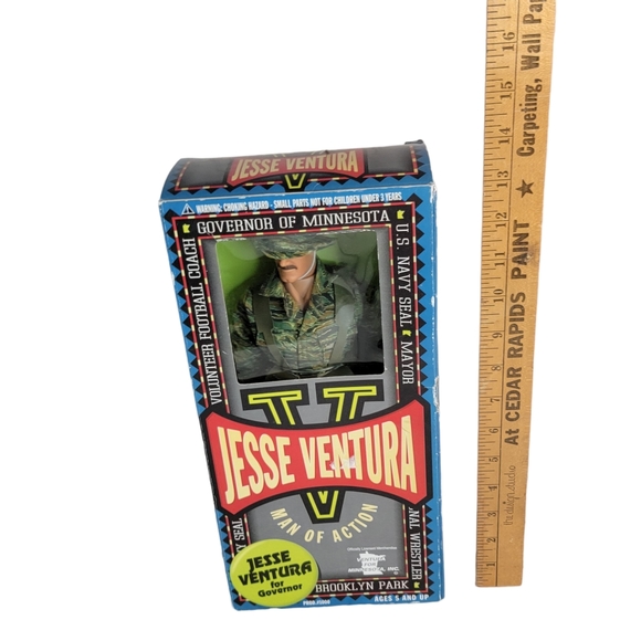 Jesse Ventura LTD US Navy Seal Man of Action Figure Governor 12" NIOB 1999 - Picture 13 of 13